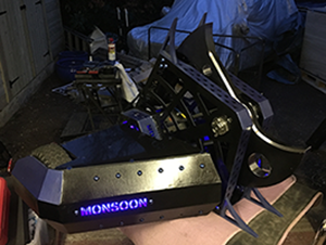 Monsoon ready to be packed in the crate